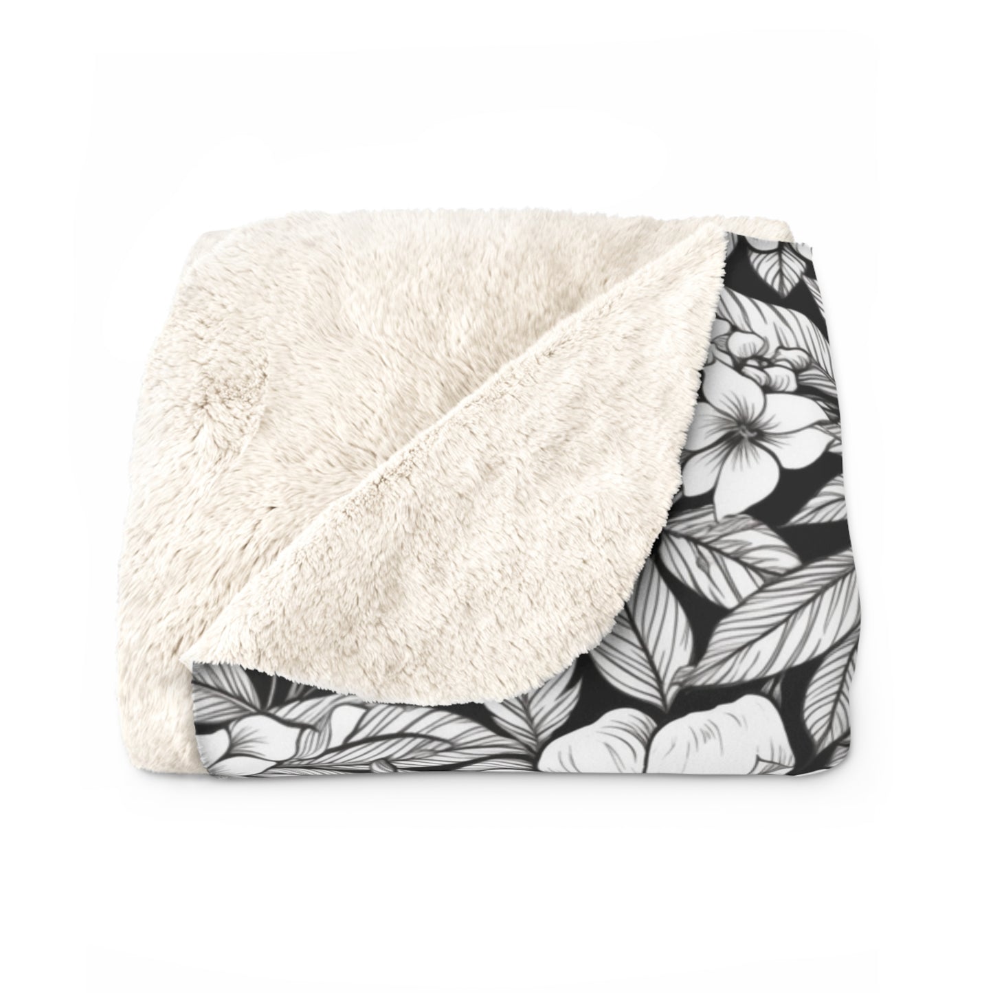 Black & White Forget-Me-Nots Duvet Bedding Set