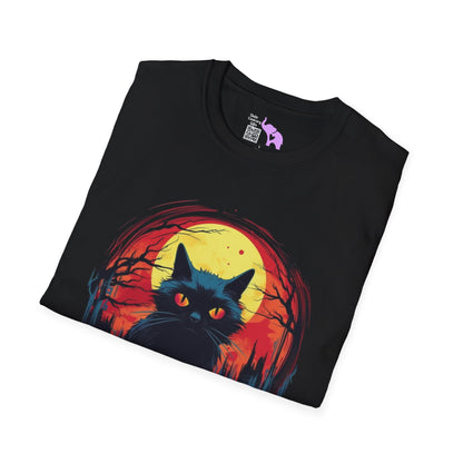 Creepy Black Cats 16 Adult T-shirt