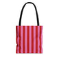 Be Mine Stripes Canvas Tote Bag