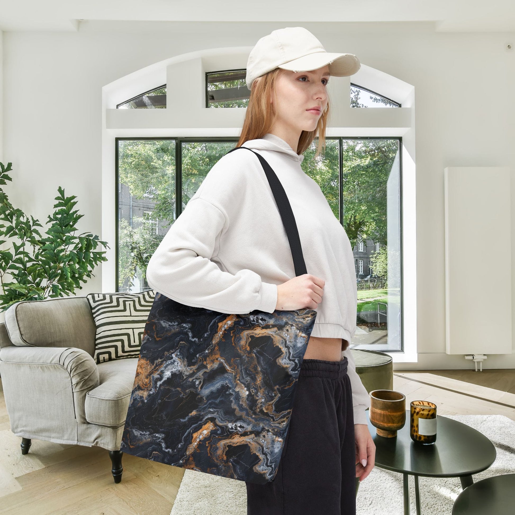 Moonspill Marble Canvas Tote Bag
