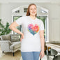 Feathery Heart Adult T-shirt