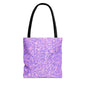 Lavender Crystal Canvas Tote Bag