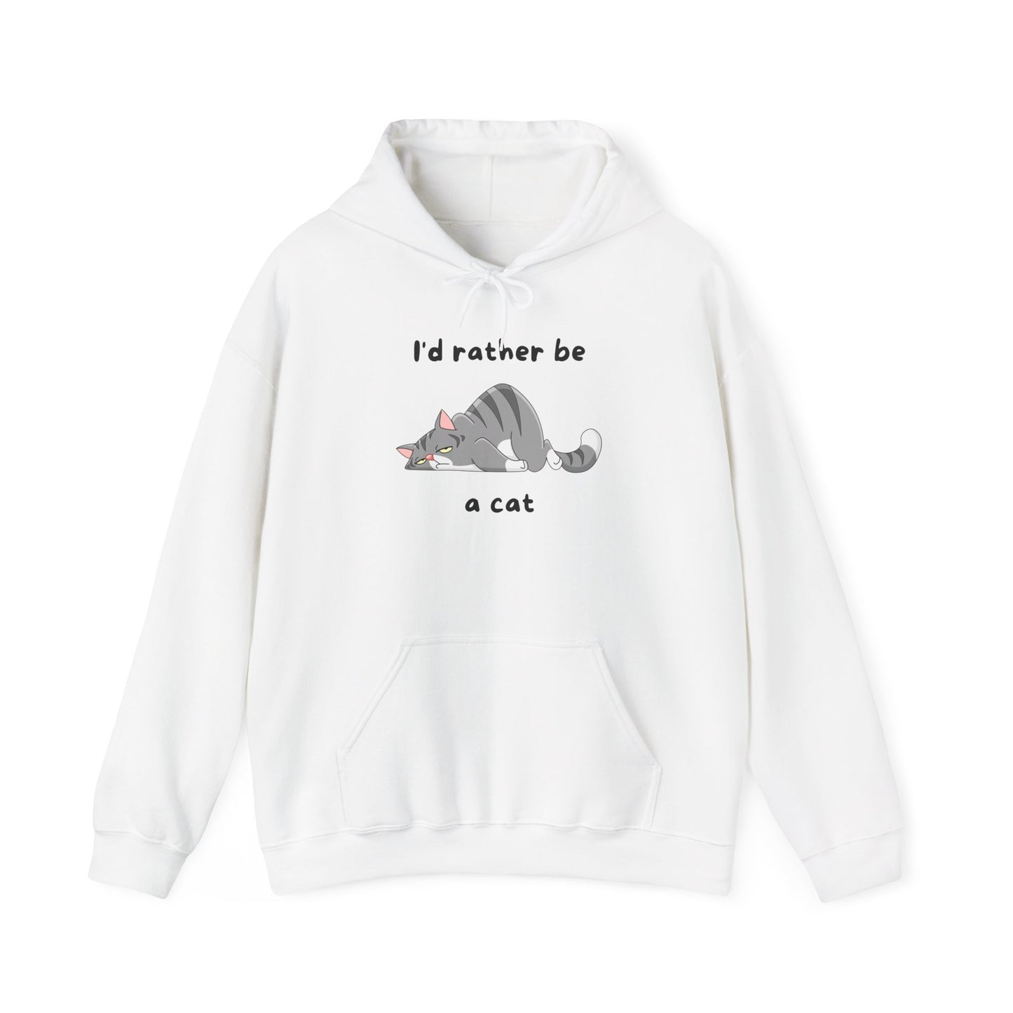 I'd Rather Be A Cat Heavy Blend™ Hooded Sweatshirt