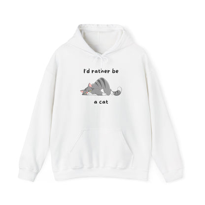 I'd Rather Be A Cat Heavy Blend™ Hooded Sweatshirt