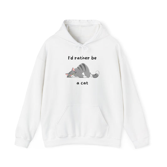 I'd Rather Be A Cat Heavy Blend™ Hooded Sweatshirt