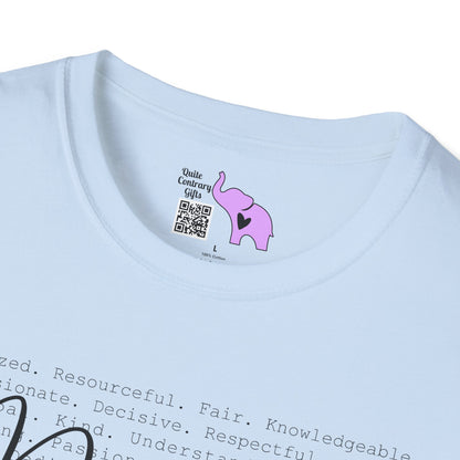 Principal (Descriptive Words) Adult T-shirt