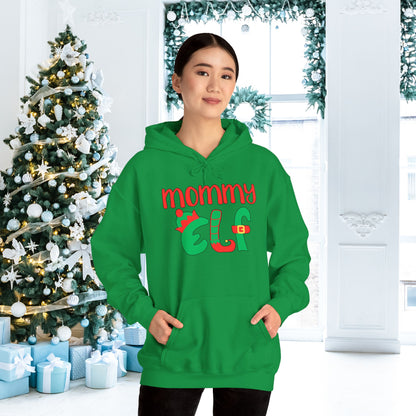 Mommy Elf Adult Heavy Blend™ Hooded Sweatshirt