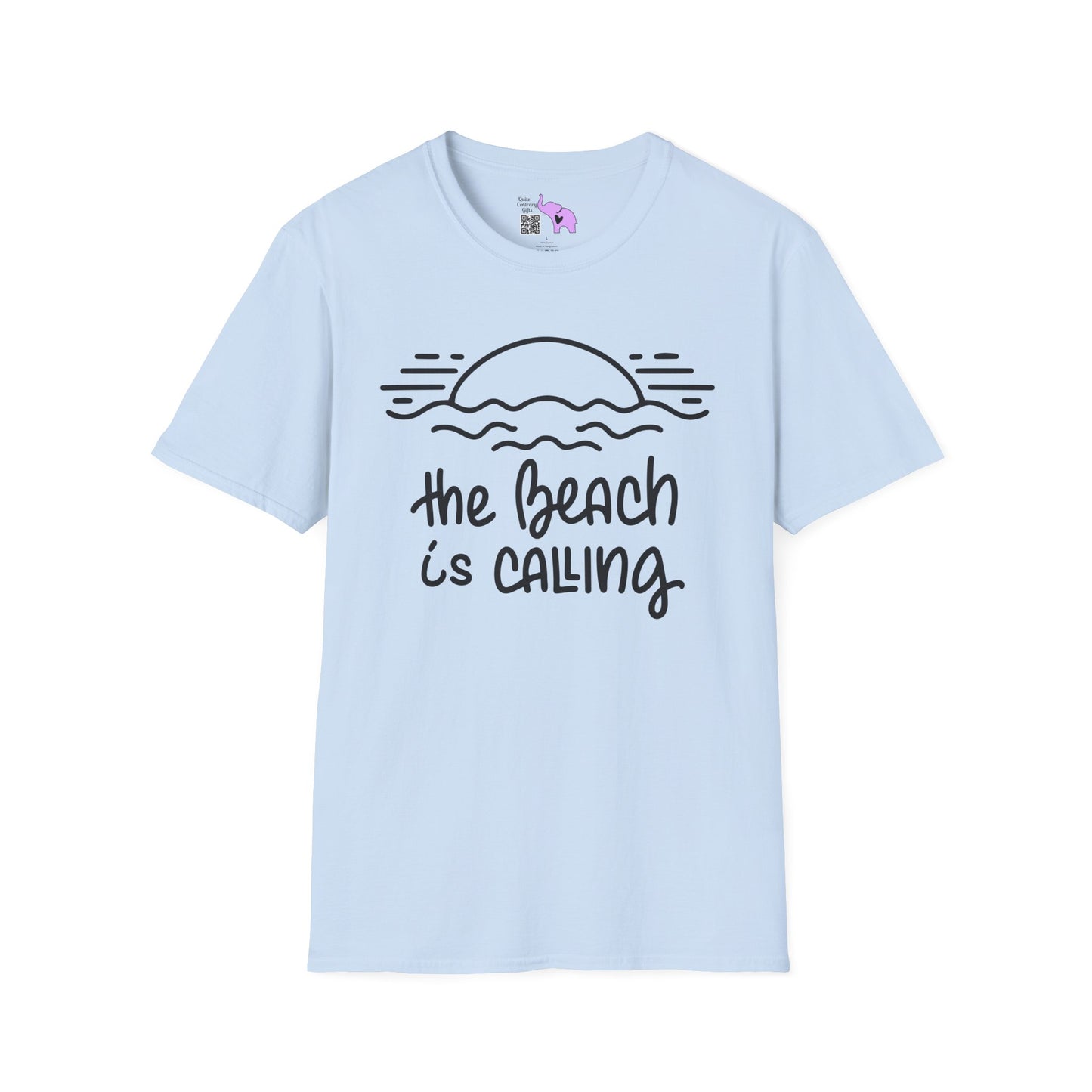 The Beach Is Calling Adult T-shirt