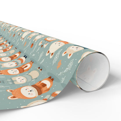 Snowy Bear Magic Wrapping Paper