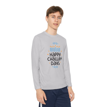 Happy Challah Days Youth Long Sleeve Tee