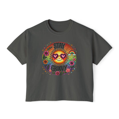 Stay Groovy Women's Boxy Tee