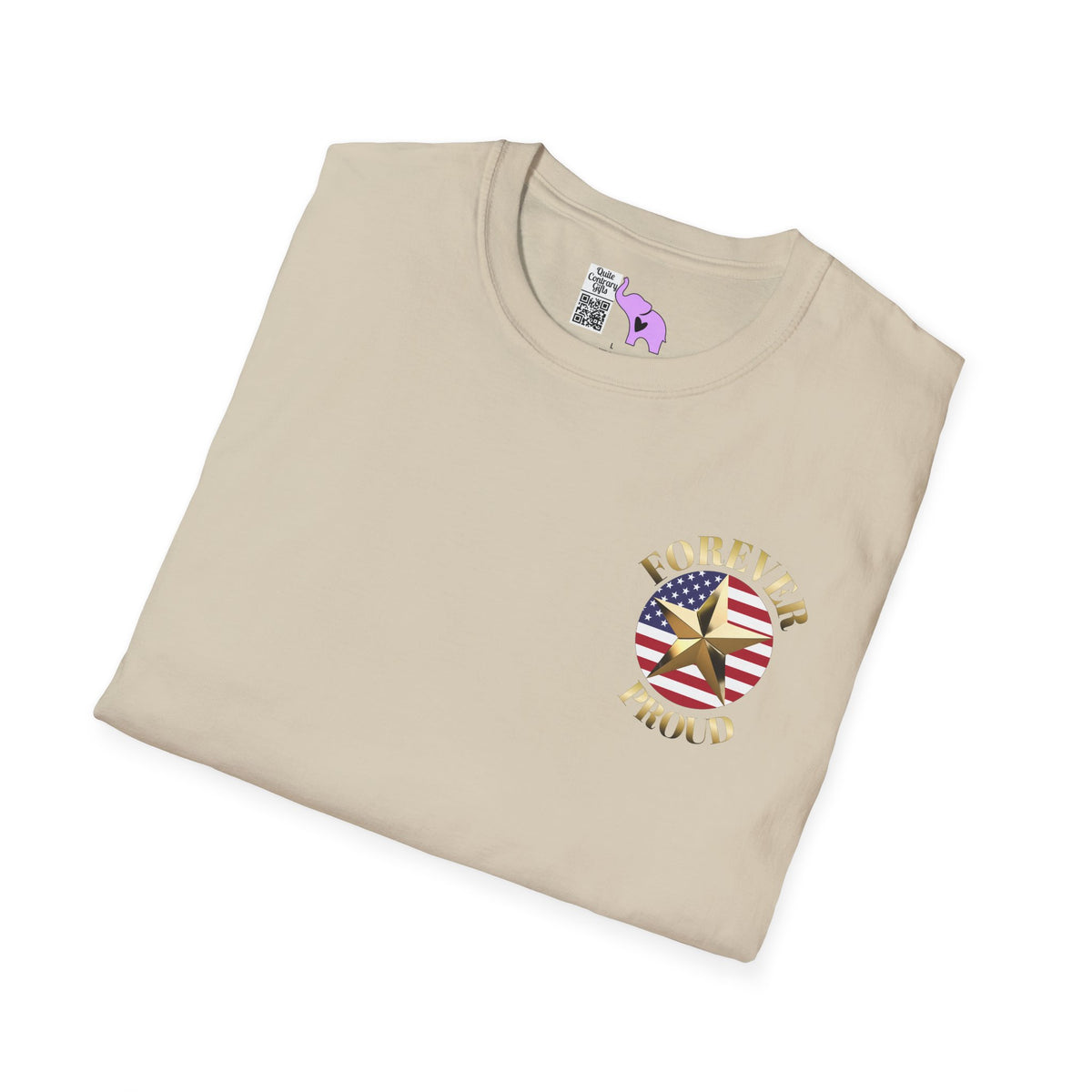Gold Star Grandpa Forever Proud Adult T-shirt