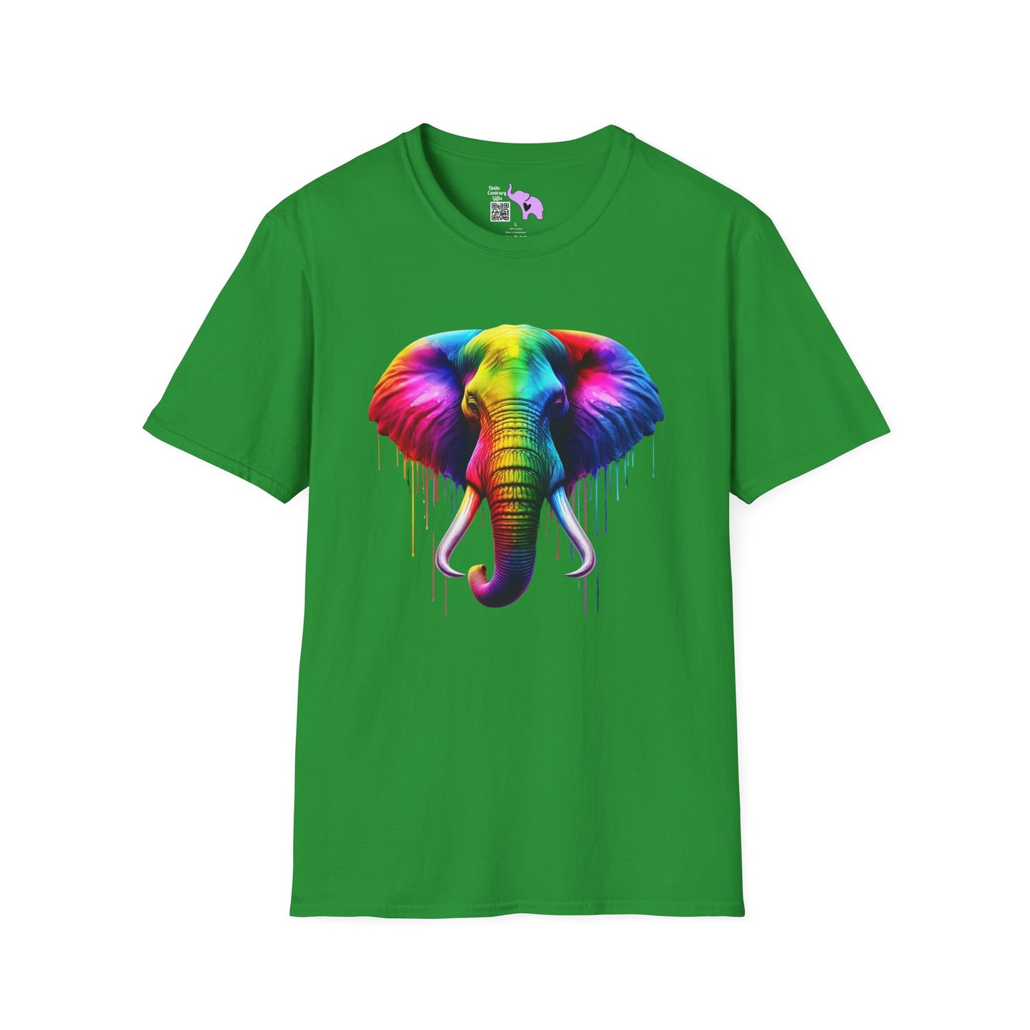 Colorful Elephant Adult T-shirt