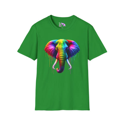 Colorful Elephant Adult T-shirt