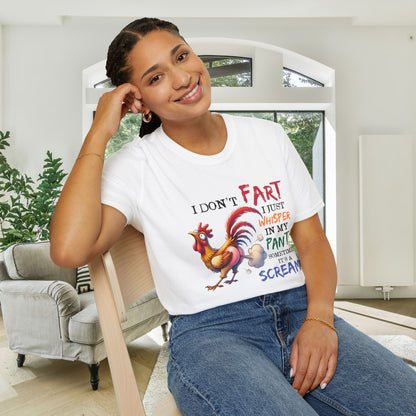 I Don't Fart I Just Whisper In My Pants... Adult T-shirt