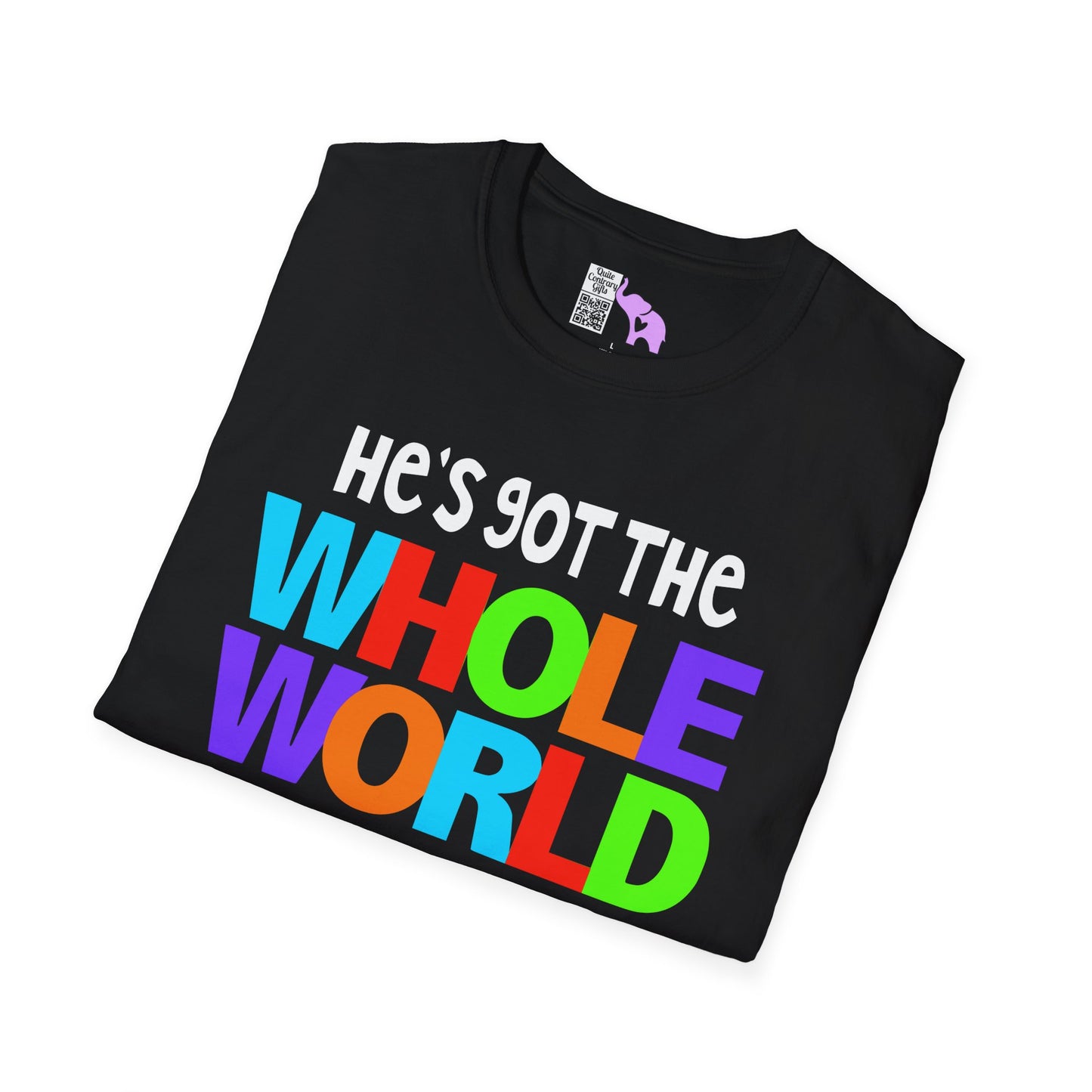 He's Got The Whole World In His Hands Adult T-shirt