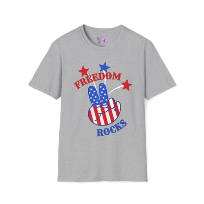 Freedom Rocks Peace Sign Adult T-shirt