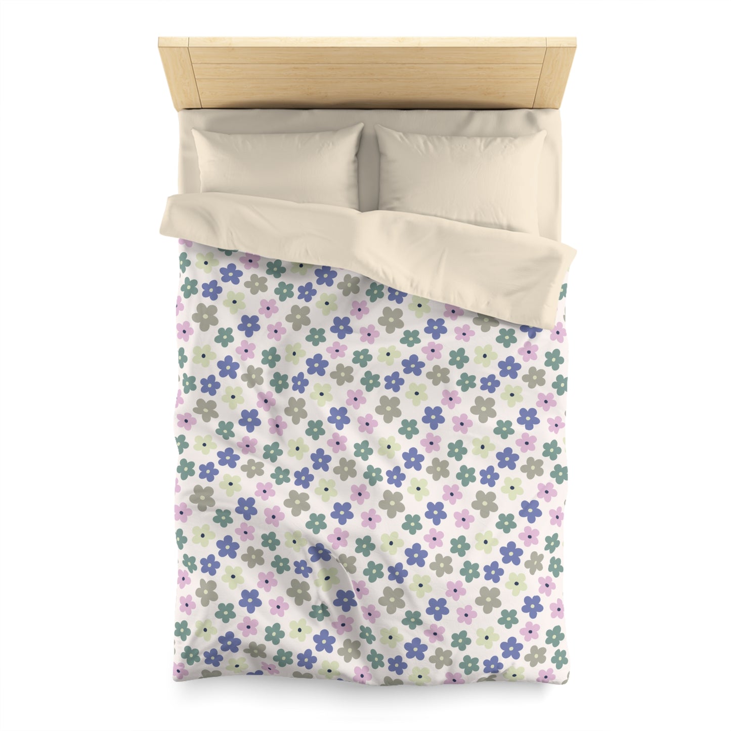 Earthbound Blooms Microfiber Duvet Cover