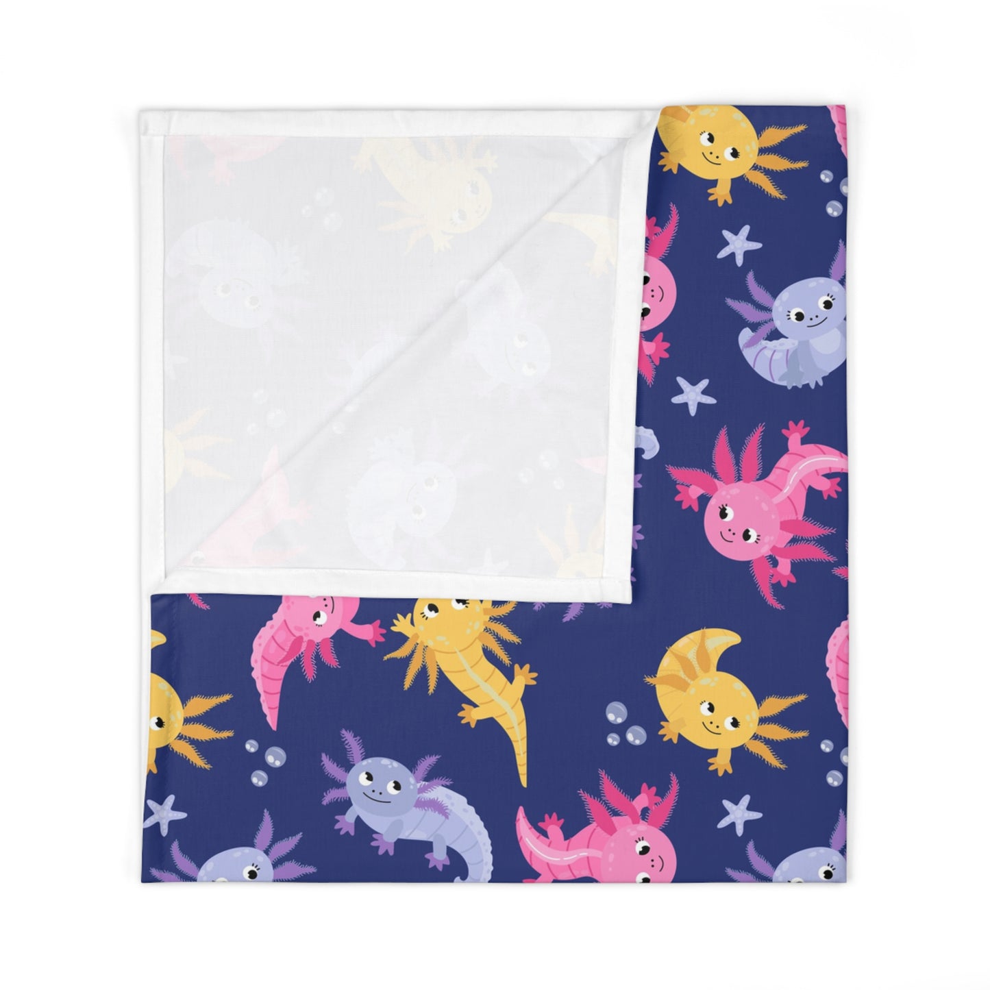 Axolotl Lagoon Baby Swaddle Blanket