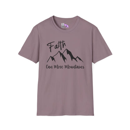 Faith Can Move Mountains Adult T-shirt