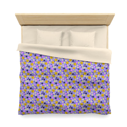 Happy Little Things Microfiber Duvet Cover