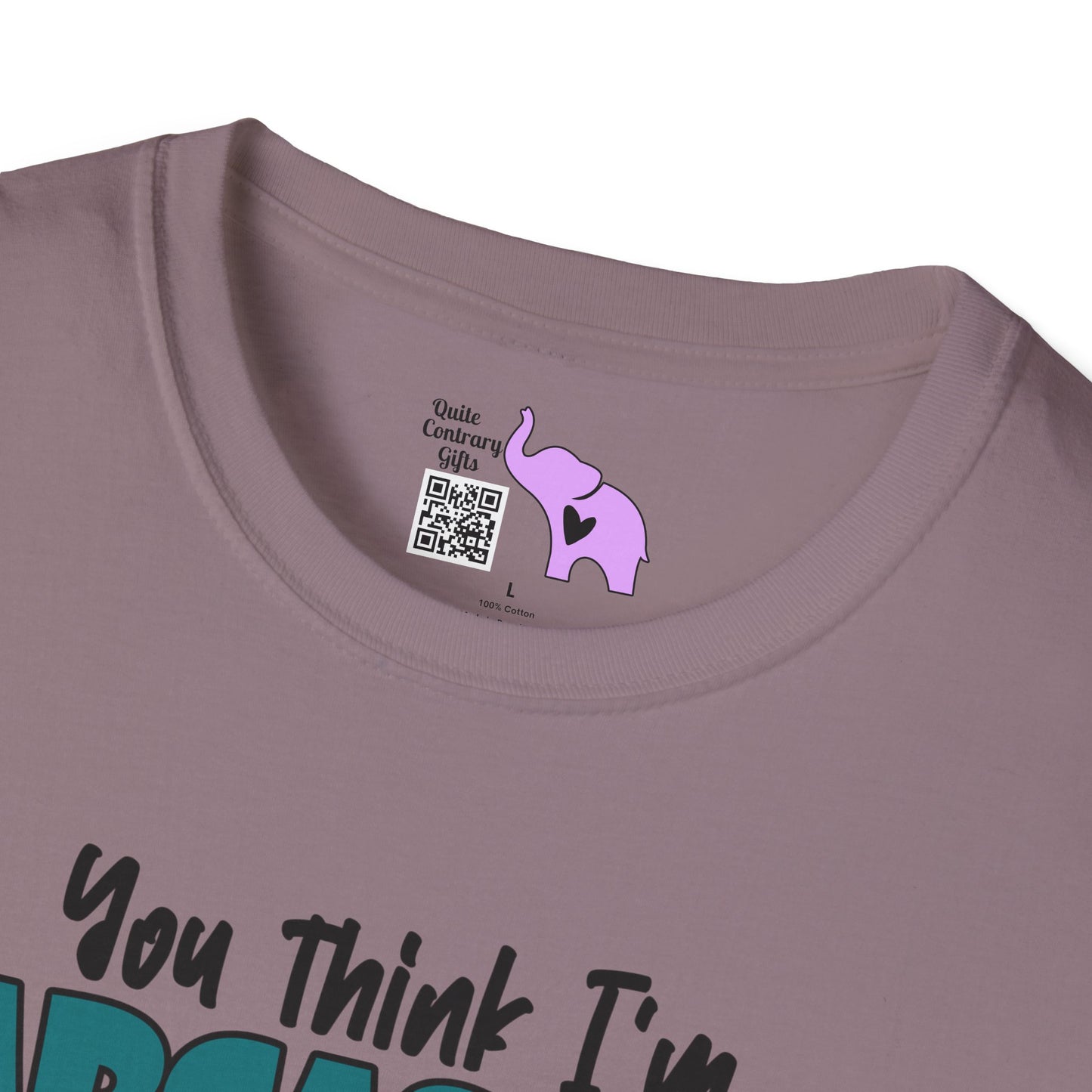 You Think I'm Sarcastic... Cute Cow Adult T-shirt