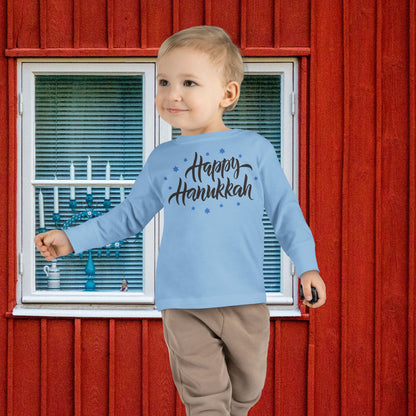 Happy Hanukkah 3 Toddler Long Sleeve Tee