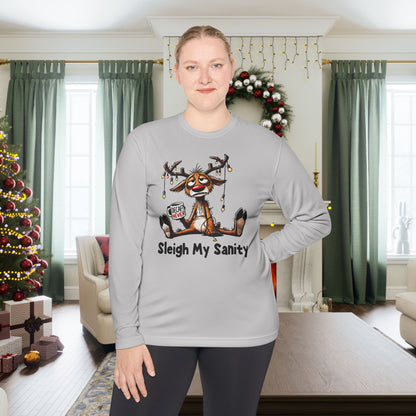 Sleigh My Sanity Adult Long Sleeve Tee