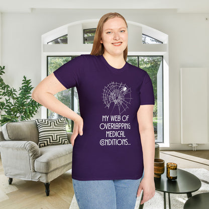 My Web of Overlapping Medical Conditions Adult T-shirt