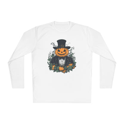 Halloween Pumpkin Man Adult Long Sleeve Tee