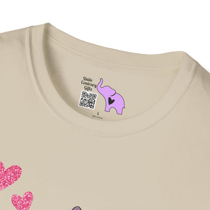 Valentine Stitch Kisses Adult Unisex Tshirt