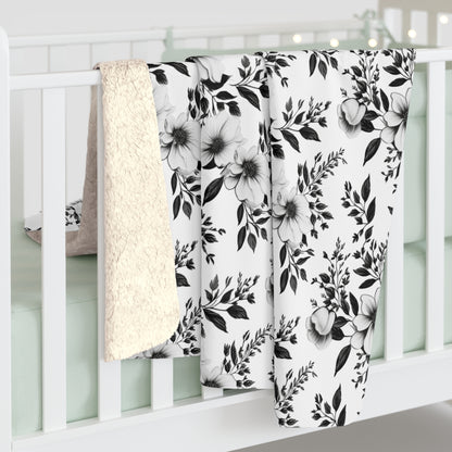 Garden Sketch Fleece Blanket