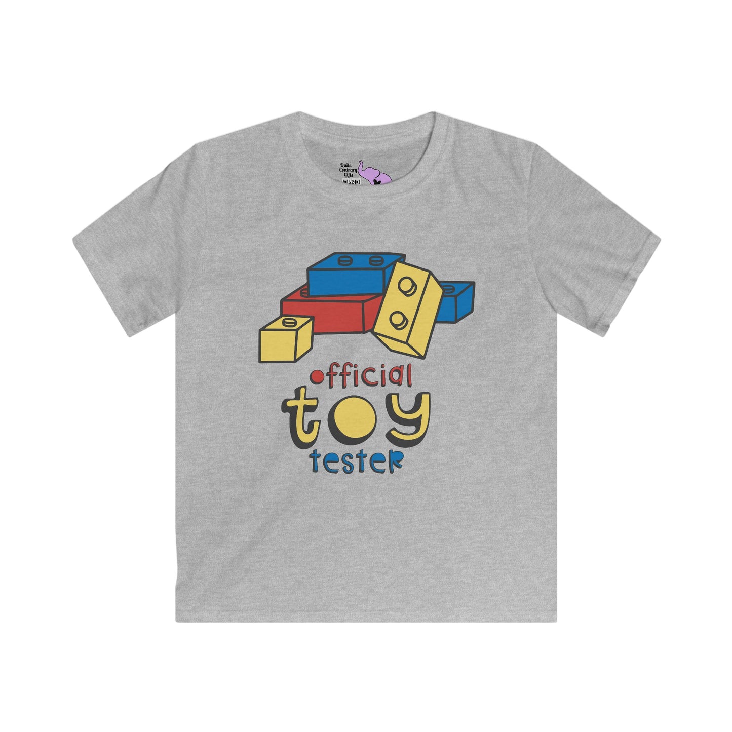 Official Toy Tester (Blocks) Kids Softstyle Tee