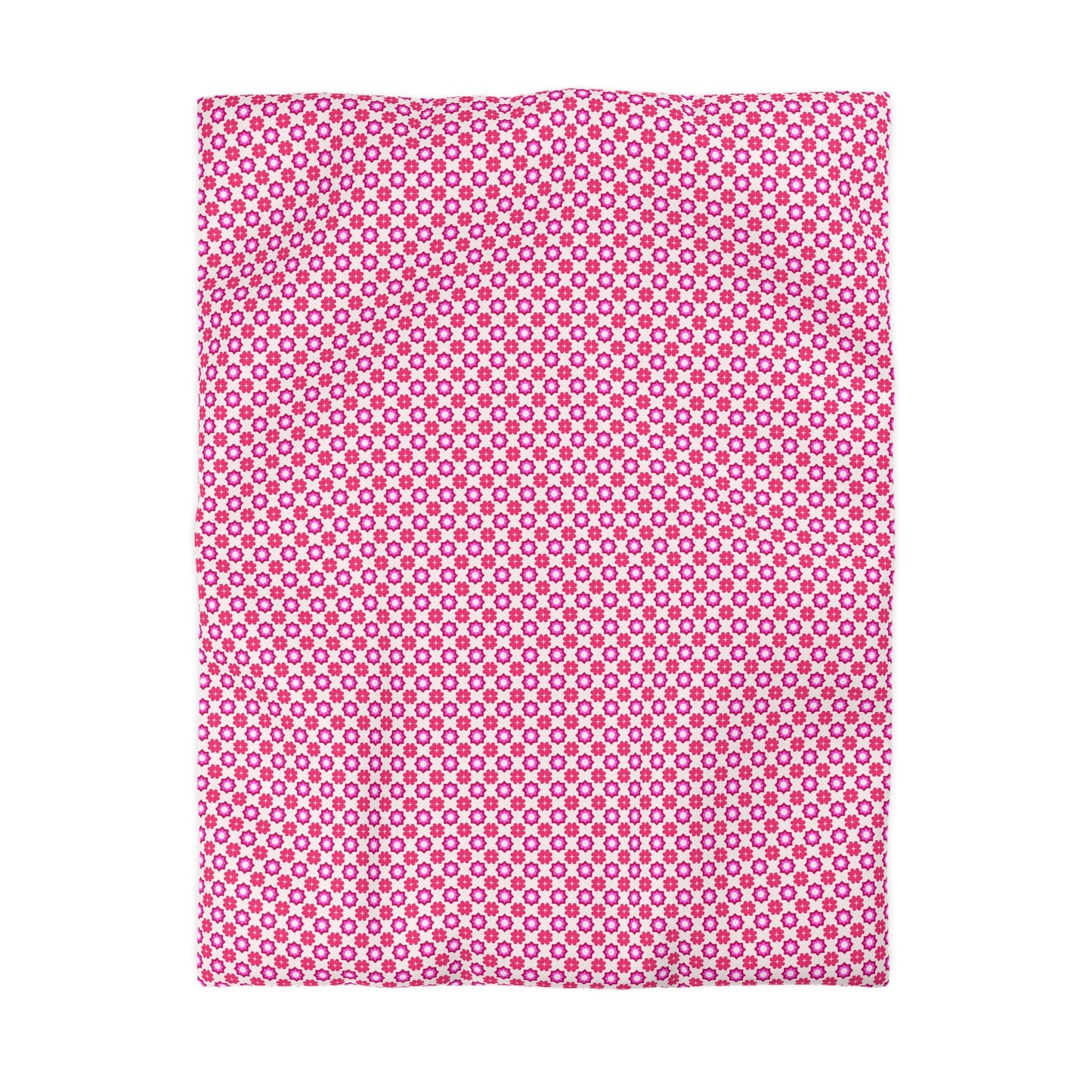 Rosy Star Garden Microfiber Duvet Cover