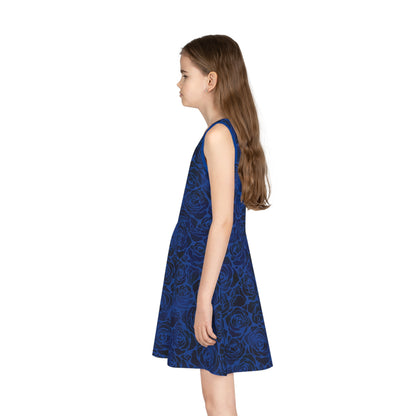 Nocturne Roses Girls' Sleeveless Sundress