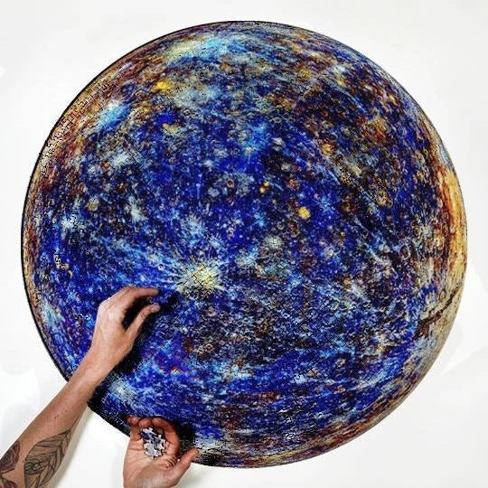 Large Earth/Moon/Planets Round Puzzles