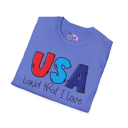 USA Land That I Love Adult T-shirt