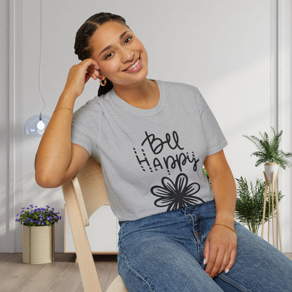 Bee Happy Adult T-shirt