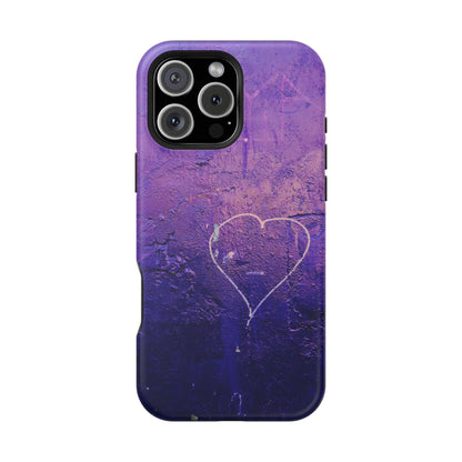 Purple Heart Wall MagSafe® Compatible Tough Case for iPhone