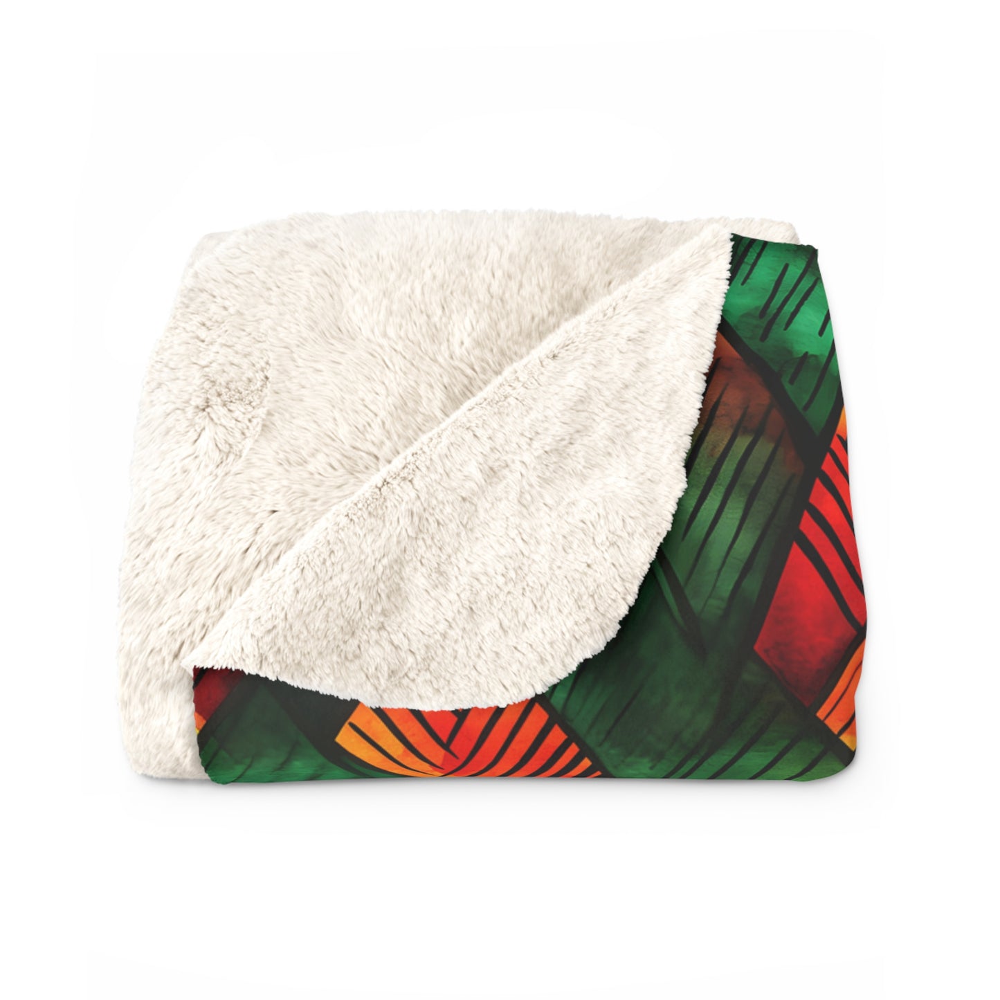 Joyful Vibes Sherpa Fleece Blanket
