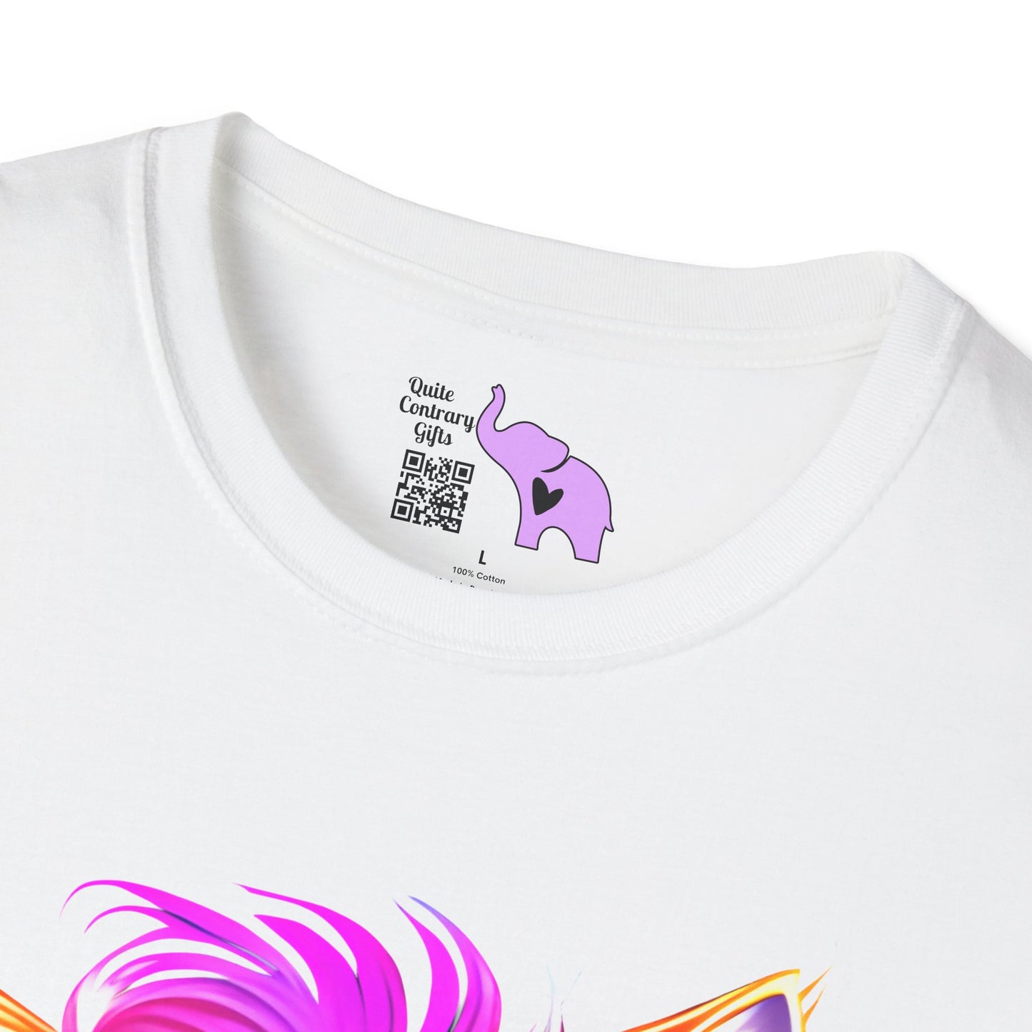 Cool Kitten w/Headphones Adult T-shirt