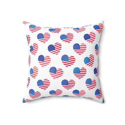 Hearts of Freedom Throw Pillow