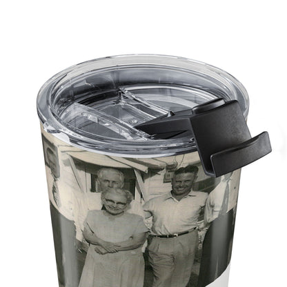 Personalized Love & Heart 20oz Stainless Steel Tumbler – Custom 2 Landscape Photo Cup