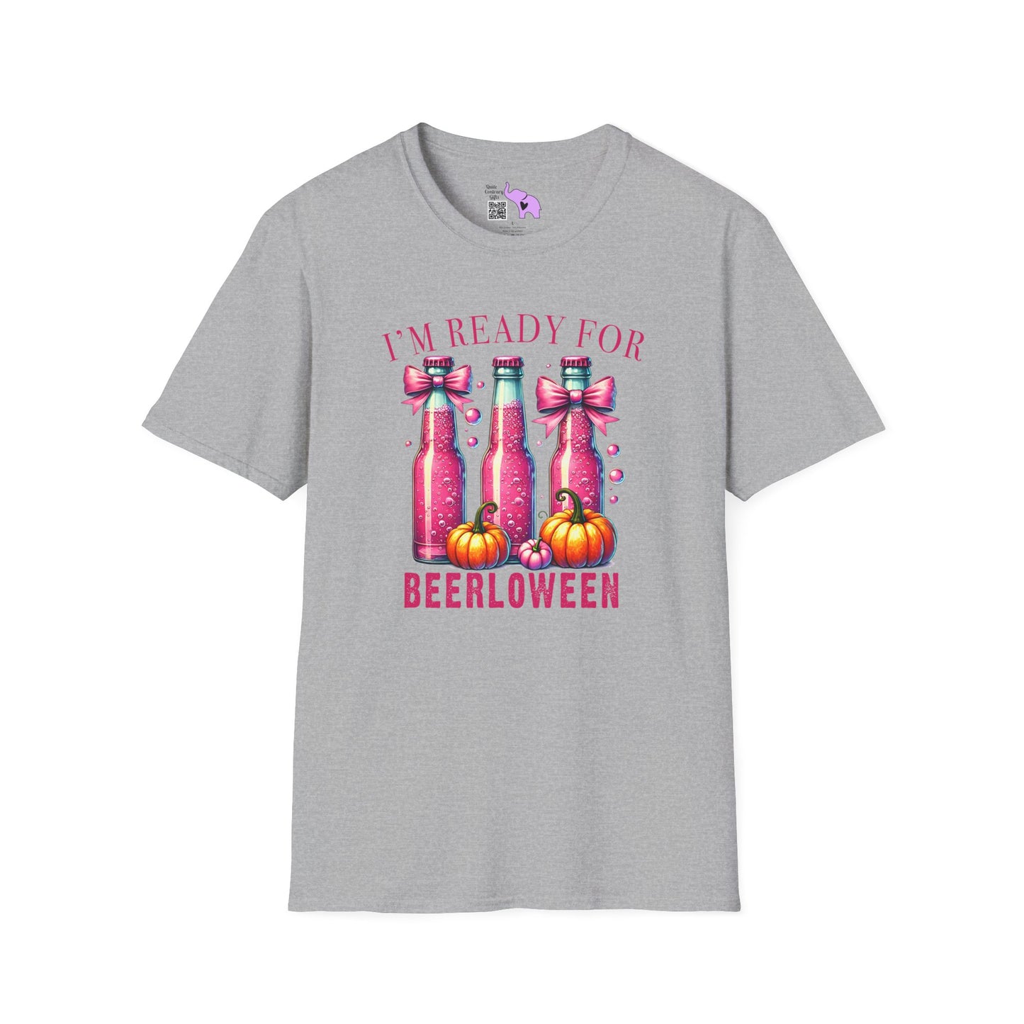 I'm Ready for Beerloween Pink Adult T-shirt