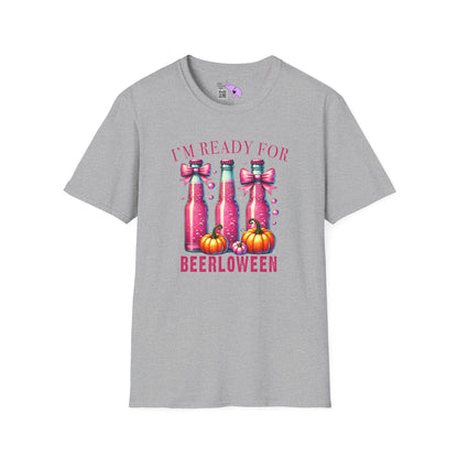 I'm Ready for Beerloween Pink Adult T-shirt