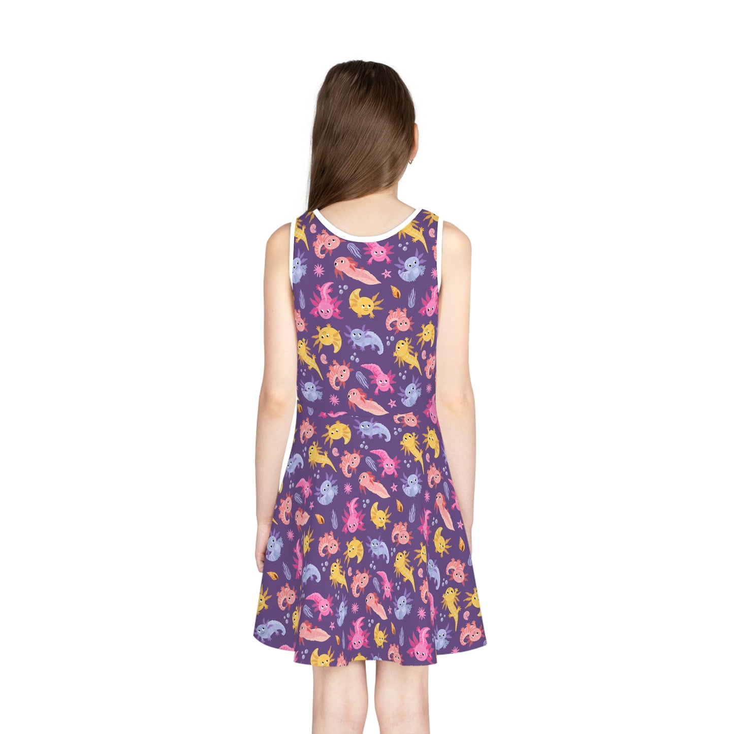Axolotl Adventures Girls' Sleeveless Sundress
