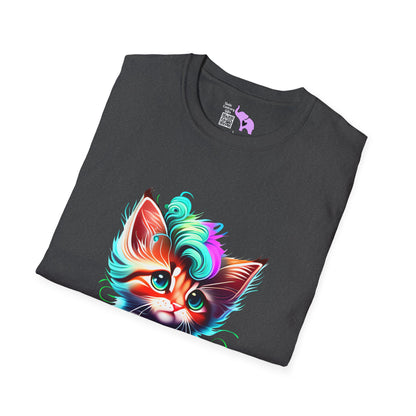 Cute Colorful Kitten 2 Adult T-shirt
