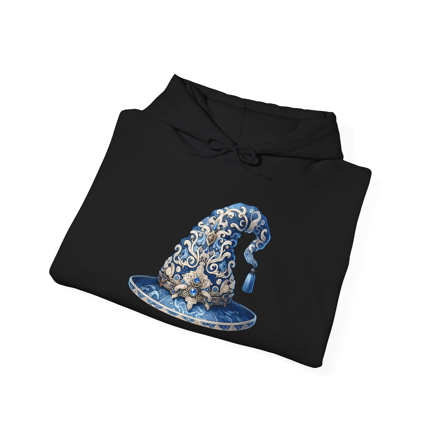 Blue & Silver Witch Hat Heavy Blend™ Hooded Sweatshirt