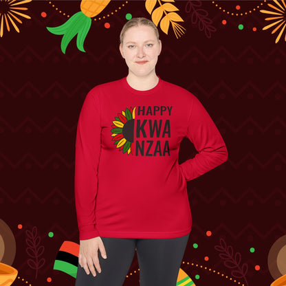 Happy Kwanzaa (Sunflower) Adult Long Sleeve Tee