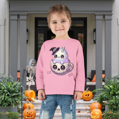 Skully Sip Toddler Long Sleeve Tee